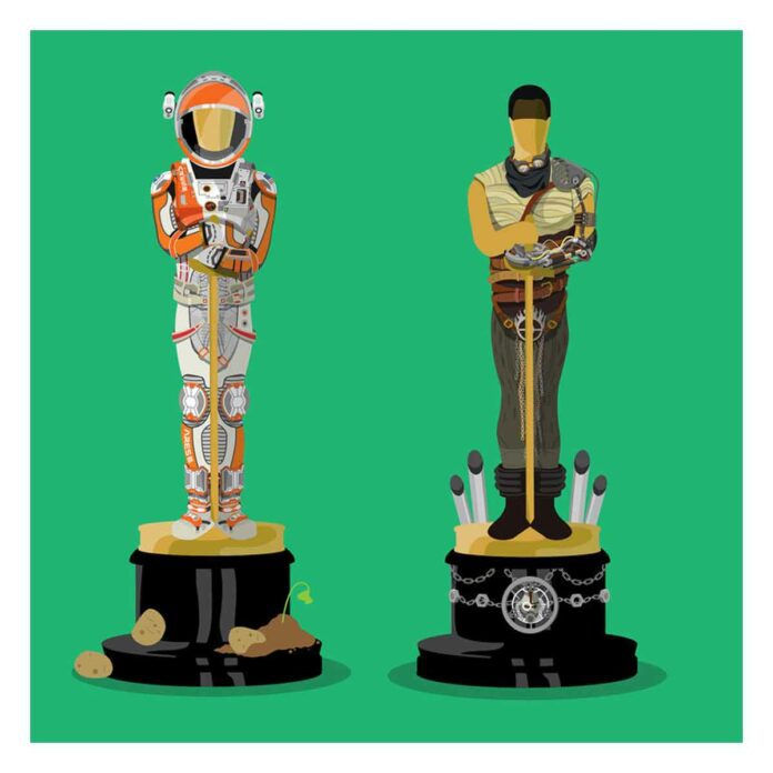 2016 Oscar En İyi Film Adayları ile Hazırlanan İllüstrasyonlar